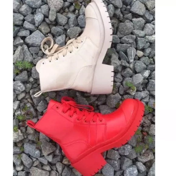 Nude lug sole boot - Picture 2 of 6